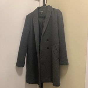 Dark Grey Wool Coat from Zara (Medium)